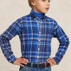 Fashion River Woods Custom fit geruit flanellen hemd blauw/wit -