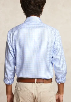 New River Woods Custom fit geruit hemd blauw/wit -