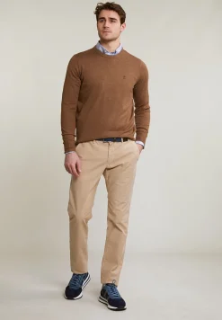 Discount River Woods Custom fit geruit hemd blauw/beige -