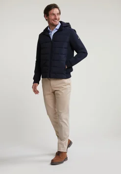 Discount River Woods Custom fit geruit hemd blauw/wit -