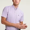 Discount River Woods Custom fit geruit hemd korte mouwen multi -