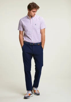 Discount River Woods Custom fit geruit hemd korte mouwen multi -