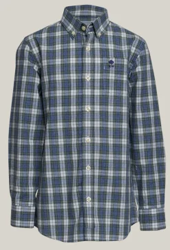 Sale River Woods Custom fit geruit hemd met tzak multi -