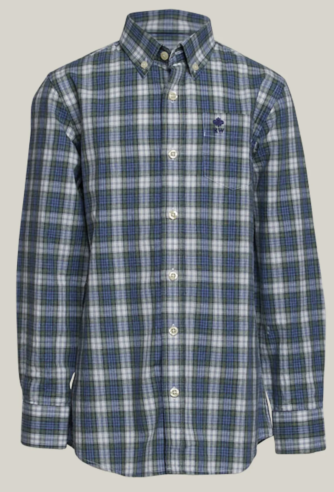 Sale River Woods Custom fit geruit hemd met tzak multi -