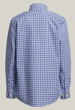 Best River Woods Custom fit geruit hemd met zak multi -