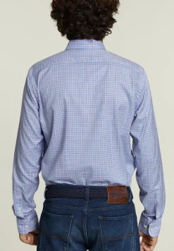 Best River Woods Custom fit geruit hemd met zak multi -