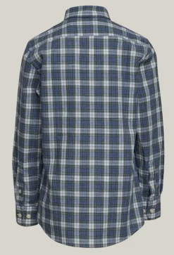 Sale River Woods Custom fit geruit hemd met tzak multi -