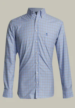 Outlet River Woods Custom fit geruit hemd met zak multi -