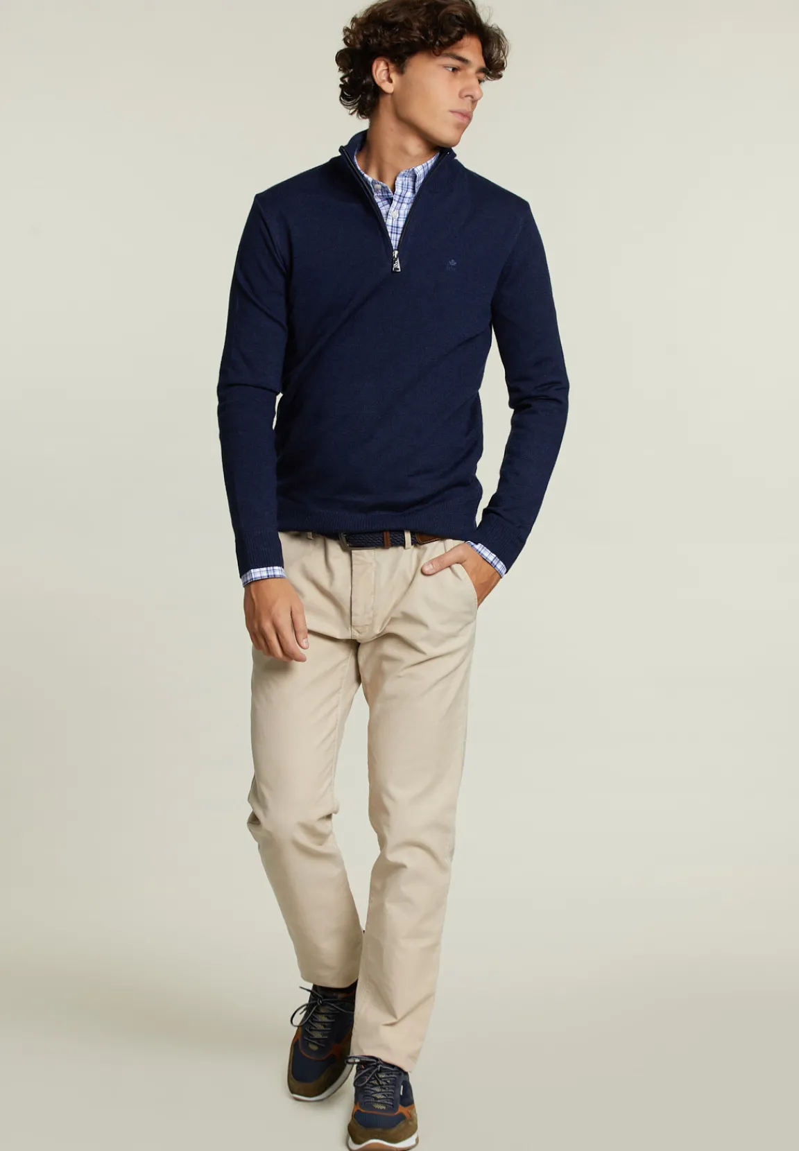 Hot River Woods Custom fit geruit hemd met zak multi -
