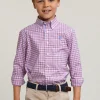 Fashion River Woods Custom fit geruit hemd rood/wit -