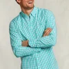 Sale River Woods Custom fit geruit hemd wit/groen -