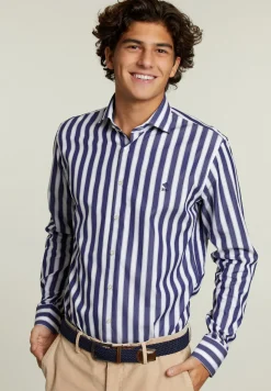 Discount River Woods Custom fit gestreept hemd multi -