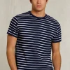 Online River Woods Custom fit gestreepte T-shirt oxford blue -