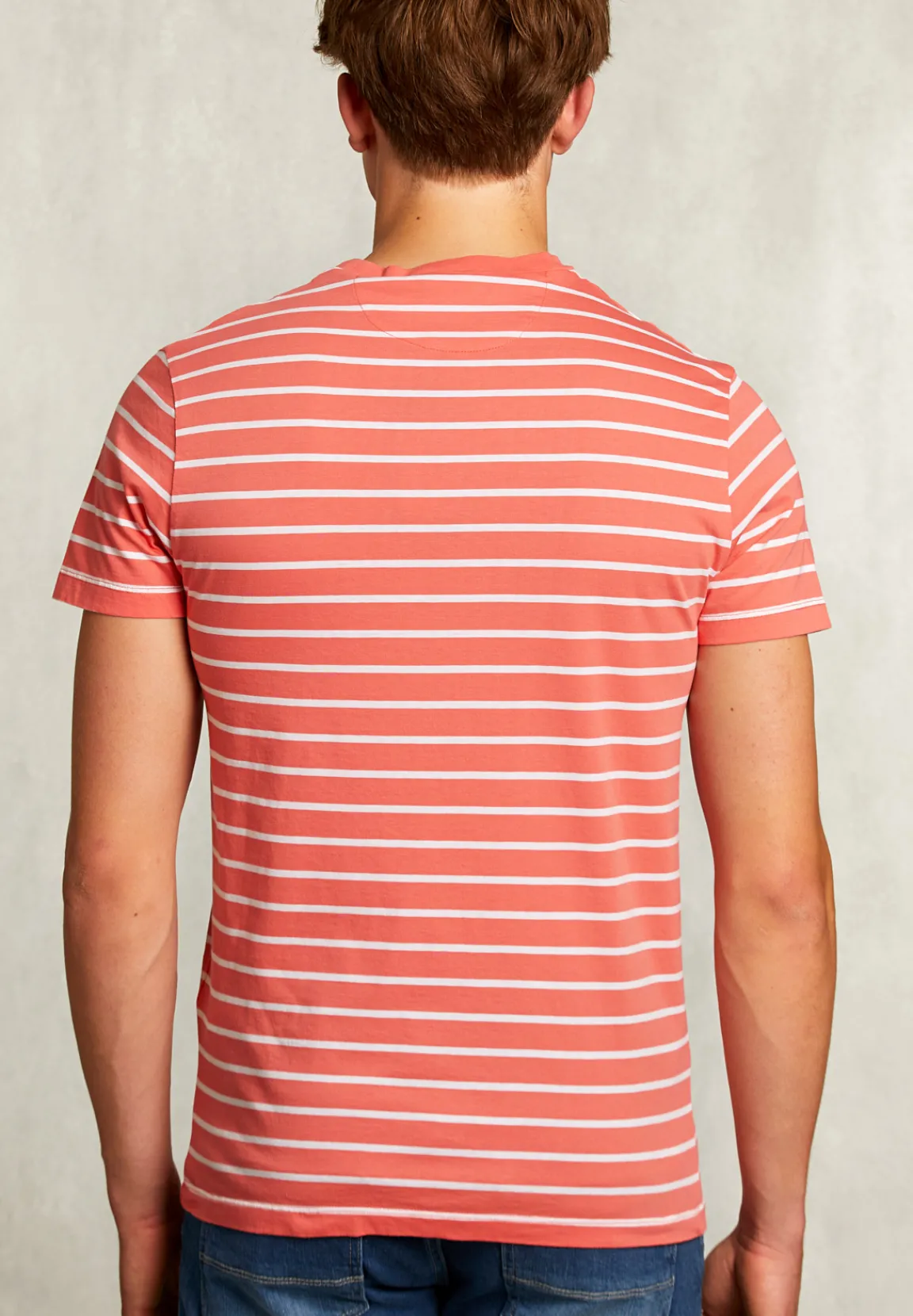 Outlet River Woods Custom fit gestreepte T-shirt bellini -