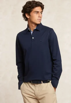 Fashion River Woods Custom fit interlock polo navy -