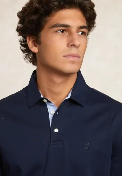 Fashion River Woods Custom fit interlock polo navy -