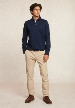 Fashion River Woods Custom fit interlock polo navy -
