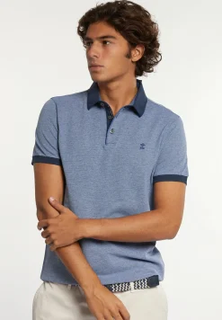 Hot River Woods Custom fit jacquard pique polo frost mix -