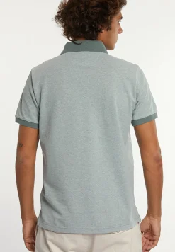 Hot River Woods Custom fit jacquard pique polo mint mix -