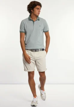 Hot River Woods Custom fit jacquard pique polo mint mix -
