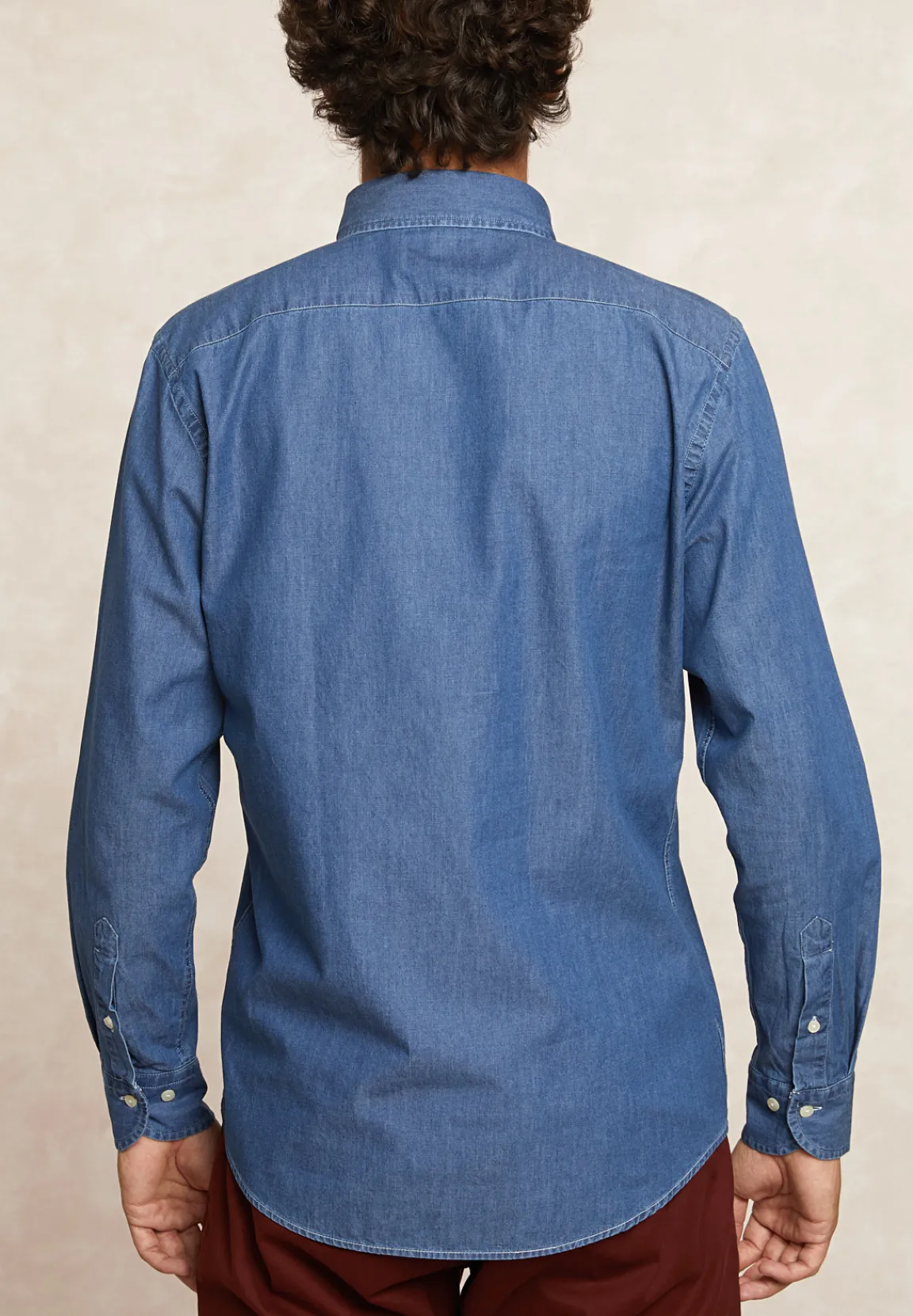 Sale River Woods Custom fit jeanshemd borstzak dk bleach -