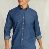 Hot River Woods Custom fit jeanshemd dk bleach -