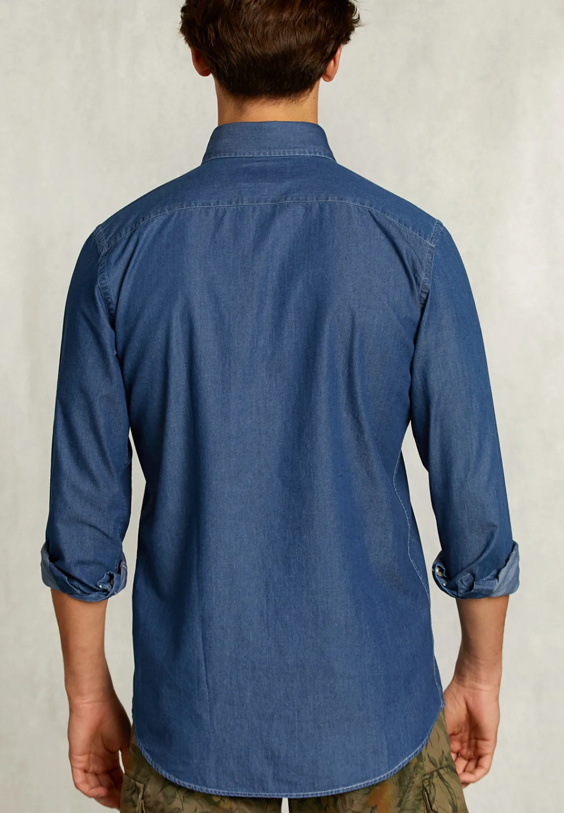 Hot River Woods Custom fit jeanshemd dk bleach -