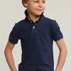 Clearance River Woods Custom fit katoenen basic stretch polo night blue mix -