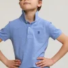 Online River Woods Custom fit katoenen basic stretch polo lt hamptons blue mix -