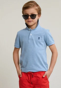 Discount River Woods Custom fit katoenen basic stretch polo dk victoria mix -