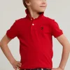 Clearance River Woods Custom fit katoenen basic stretch polo harvard red -