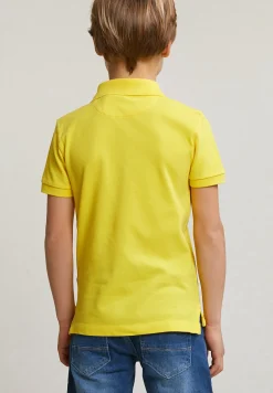 Sale River Woods Custom fit katoenen basic stretch polo lemonade -