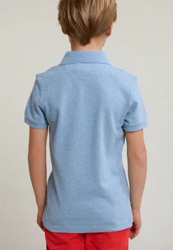 Discount River Woods Custom fit katoenen basic stretch polo dk victoria mix -