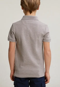 Clearance River Woods Custom fit katoenen basic stretch polo wood mix -
