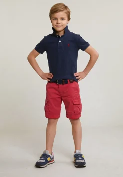 Clearance River Woods Custom fit katoenen basic stretch polo night blue mix -