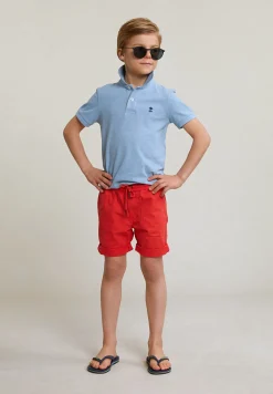 Discount River Woods Custom fit katoenen basic stretch polo dk victoria mix -