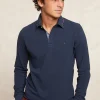 Online River Woods Custom fit katoenen fancy pique polo moonlight mix -