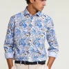 Hot River Woods Custom fit katoenen gebloemd hemd multi -