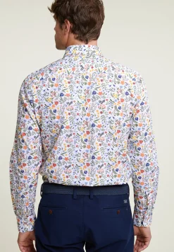 New River Woods Custom fit katoenen gebloemd hemd multi -