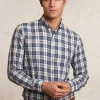 Best River Woods Custom fit katoenen geruit hemd multi -