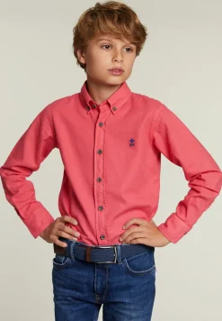 Sale River Woods Custom fit katoenen hemd rose -