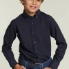 Fashion River Woods Custom fit katoenen hemd navy -