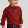 New River Woods Custom fit katoenen hemd red maple -