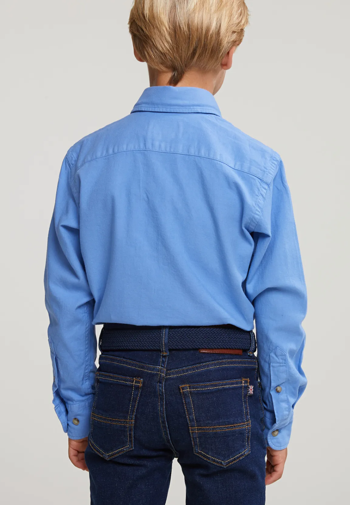 Best River Woods Custom fit katoenen hemd creek blue -