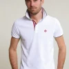 Fashion River Woods Custom fit katoenen polo wit -