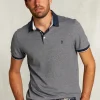 New River Woods Custom fit katoenen polo indian ocean mix -