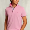 Best River Woods Custom fit katoenen polo amaranth -