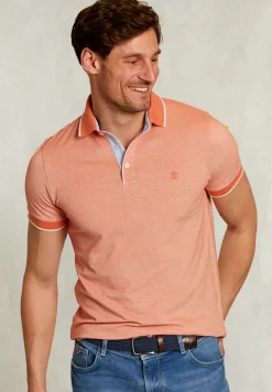 Clearance River Woods Custom fit katoenen polo serengiti mix -