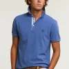 Online River Woods Custom fit katoenen polo lake mix -