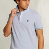 Discount River Woods Custom fit katoenen polo dark oyster mix -